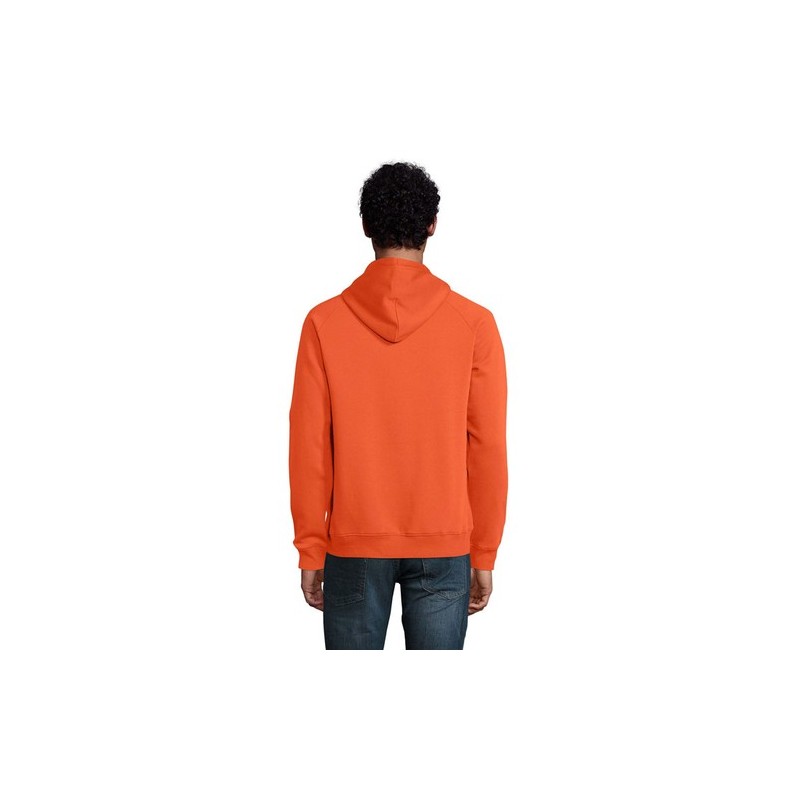 Sweat Capuche Éco-responsable Personnalisable STELLAR Matières : coton biologique Taille textile : S Couleurs : orange brûlant c