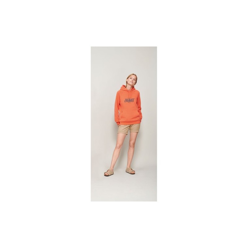 Sweat Capuche Éco-responsable Personnalisable STELLAR Matières : coton biologique Taille textile : S Couleurs : orange brûlant p