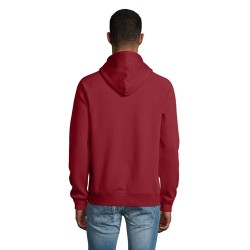 Sweat Capuche Éco-responsable Personnalisable STELLAR Matières : coton biologique Taille textile : XS Couleurs : bordeaux objet 