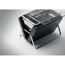 Barbecue portable personnalisable avec support - BBQ TO GO Matières : acier inoxydable Couleurs : noir impression haute définiti