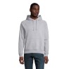 Sweat Capuche Éco-responsable Personnalisable STELLAR Matières : coton biologique Taille textile : 3XL Couleurs : gris chiné imp