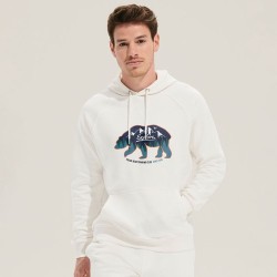 Sweat Capuche Éco-responsable Personnalisable STELLAR Matières : coton biologique Taille textile : XXL Couleurs : blanc marquage