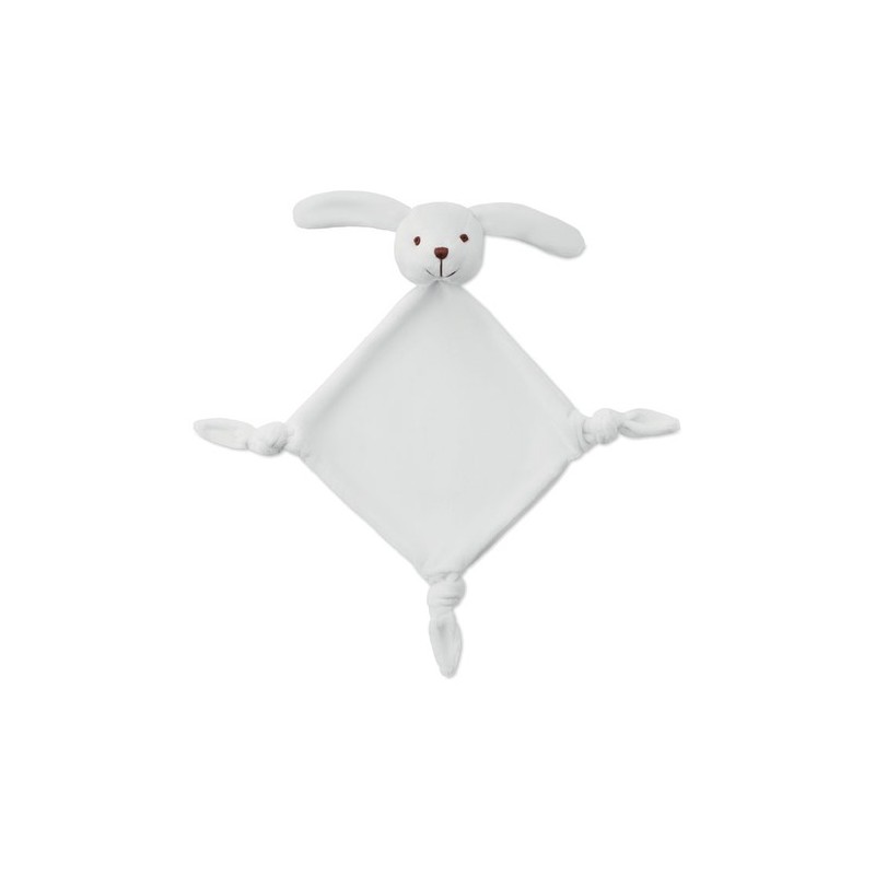 Doudou personnalisé pour bébé, confort assuré - LULLABY Matières : PET Couleurs : blanc