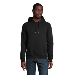 Sweat Capuche Éco-responsable Personnalisable STELLAR Matières : coton biologique Taille textile : XS Couleurs : noir objet prom