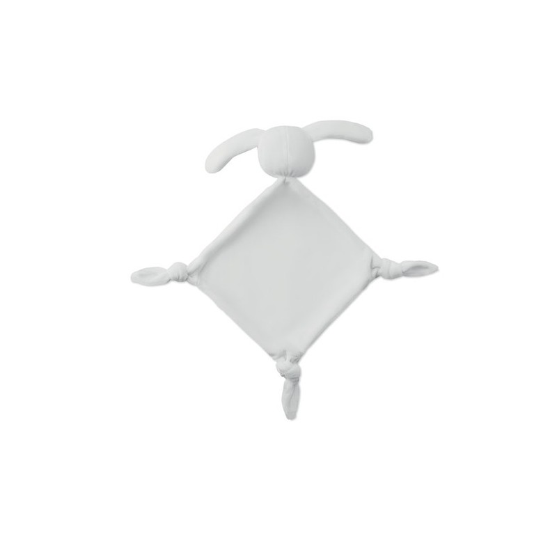 Doudou personnalisé pour bébé, confort assuré - LULLABY Matières : PET Couleurs : blanc personnalisable avec votre logo