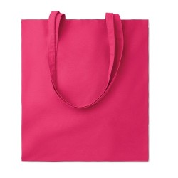 Sac shopping  en coton 140gr/m² personnalisé COTTONEL COLOUR + Matières : coton Couleurs : fuchsia accessoire événementiel uniqu