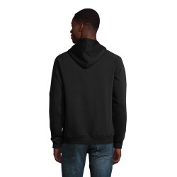 Sweat Capuche Éco-responsable Personnalisable STELLAR Matières : coton biologique Taille textile : L Couleurs : noir objet promo