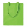 Sac shopping  en coton 140gr/m² personnalisé COTTONEL COLOUR + Matières : coton Couleurs : vert citron goodies entreprise design