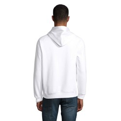 Sweat Capuche Éco-responsable Personnalisable STELLAR Matières : coton biologique Taille textile : M Couleurs : blanc goodies en