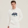 Sweat Capuche Éco-responsable Personnalisable STELLAR Matières : coton biologique Taille textile : M Couleurs : blanc cadeau cli