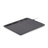 Tapis de souris  RPET avec chargeur sans fil personnalisé - SUPERPAD Matières : PET recyclé Couleurs : pierre