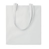Sac shopping  en coton 140gr/m² personnalisé COTTONEL COLOUR + Matières : coton Couleurs : blanc marquage couleur éclatante