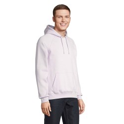 Sweat Capuche Éco-responsable Personnalisable STELLAR Matières : coton biologique Taille textile : M Couleurs : lilas impression