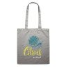 Sac shopping  en coton 140gr/m² personnalisé COTTONEL COLOUR + Matières : coton Couleurs : gris impression logo haute qualité