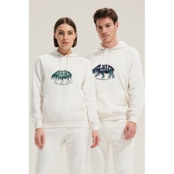 Sweat Capuche Éco-responsable Personnalisable STELLAR Matières : coton biologique Taille textile : XXL Couleurs : écru goodies e