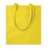 Sac shopping  en coton 140gr/m² personnalisé COTTONEL COLOUR + Matières : coton Couleurs : jaune livraison express 24h 48h