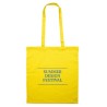 Sac shopping  en coton 140gr/m² personnalisé COTTONEL COLOUR + Matières : coton Couleurs : jaune marquage laser ultra précis