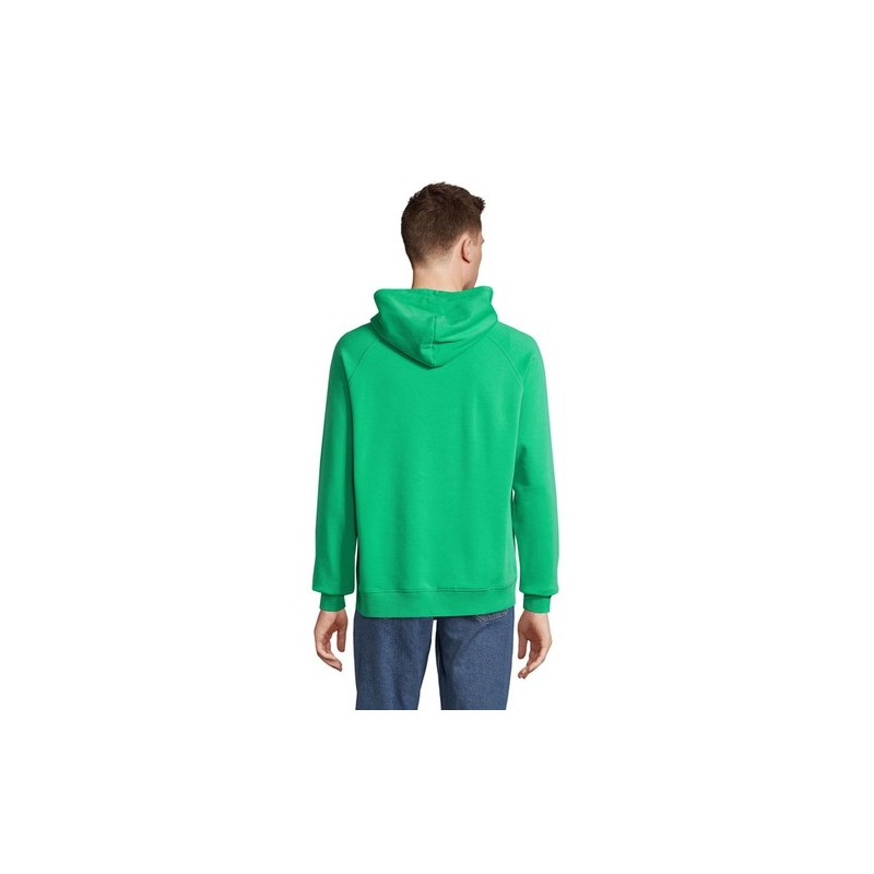 Sweat Capuche Éco-responsable Personnalisable STELLAR Matières : coton biologique Taille textile : M Couleurs : vert printemps p