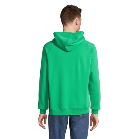 Sweat Capuche Éco-responsable Personnalisable STELLAR Matières : coton biologique Taille textile : M Couleurs : vert printemps p
