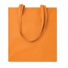 Sac shopping  en coton 140gr/m² personnalisé COTTONEL COLOUR + Matières : coton Couleurs : orange impression haute définition
