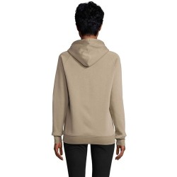 Sweat Capuche Éco-responsable Personnalisable STELLAR Matières : coton biologique Taille textile : L Couleurs : kaki goodies pub