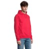 Sweat Capuche Éco-responsable Personnalisable STELLAR Matières : coton biologique Taille textile : L Couleurs : rouge objet prom