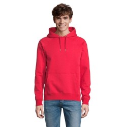 Sweat Capuche Éco-responsable Personnalisable STELLAR Matières : coton biologique Taille textile : XXL Couleurs : rouge marquage