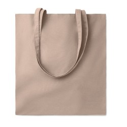 Sac shopping  en coton 140gr/m² personnalisé COTTONEL COLOUR + Matières : coton Couleurs : corde marquage laser ultra précis