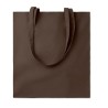 Sac shopping  en coton 140gr/m² personnalisé COTTONEL COLOUR + Matières : coton Couleurs : chocolat objet promotionnel éco-respo
