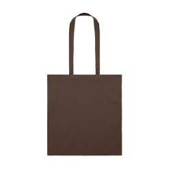 Sac shopping  en coton 140gr/m² personnalisé COTTONEL COLOUR + Matières : coton Couleurs : chocolat goodies publicitaire durable