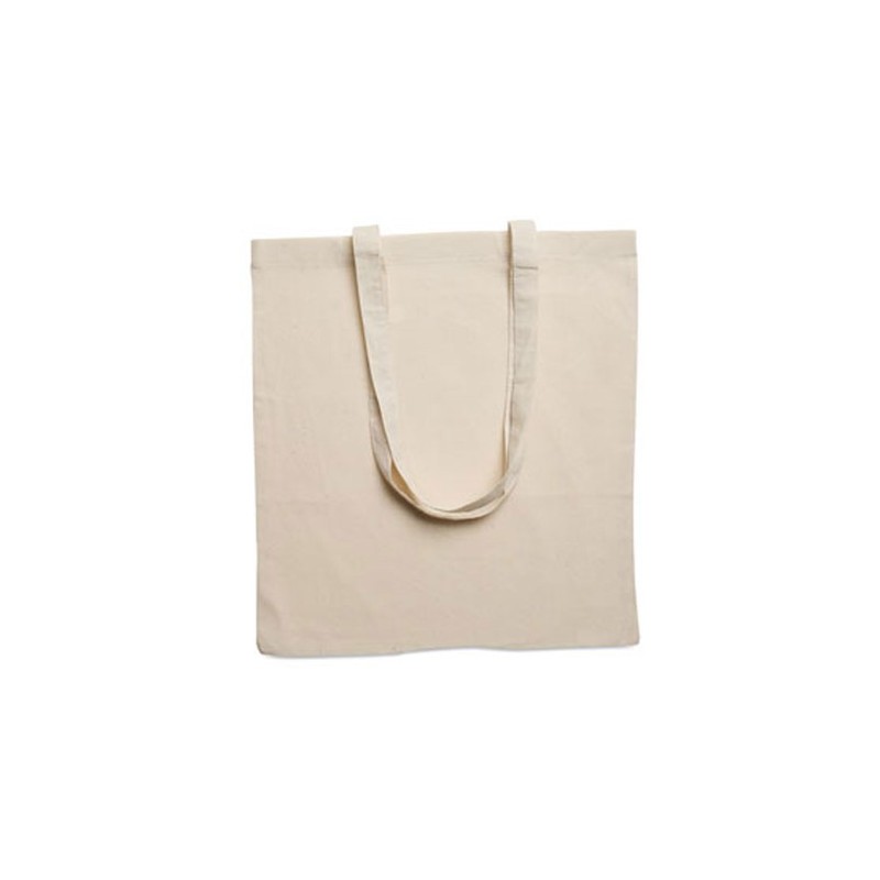 Sac shopping  en coton 140gr/m² personnalisé COTTONEL Matières : coton Couleurs : beige