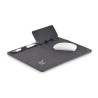 Tapis de souris  RPET avec chargeur sans fil personnalisé - SUPERPAD Matières : PET recyclé Couleurs : pierre goodies publicitai