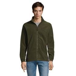 Veste Zippée Micropolaire Personnalisée pour Homme NORTH Matières : PET Taille textile : M Couleurs : vert armée goodies publici