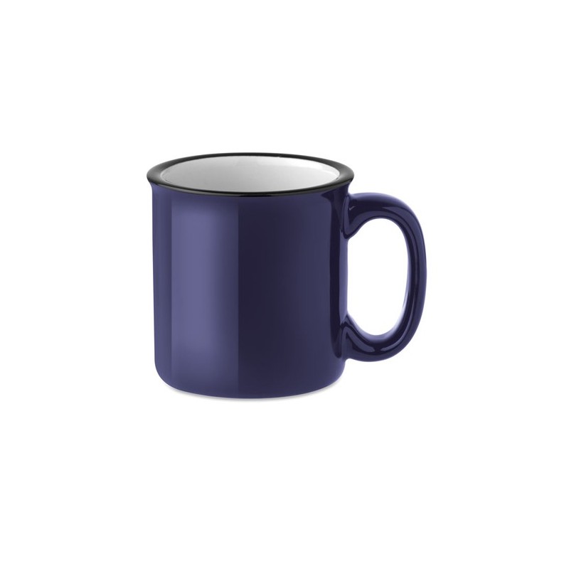 Mug céramique vintage 240 ml personnalisé TWEENIES Matières : grès Couleurs : bleu marine