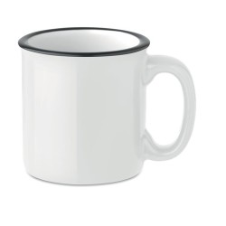 Mug céramique vintage 240 ml personnalisé TWEENIES Matières : grès Couleurs : blanc livraison express 24h 48h