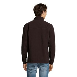 Veste Zippée Micropolaire Personnalisée pour Homme NORTH Matières : PET Taille textile : XS Couleurs : chocolat foncé impression