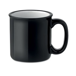 Mug céramique vintage 240 ml personnalisé TWEENIES Matières : grès Couleurs : noir marquage laser ultra précis