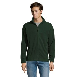 Veste Zippée Micropolaire Personnalisée pour Homme NORTH Matières : PET Taille textile : XS Couleurs : vert sapin livraison expr