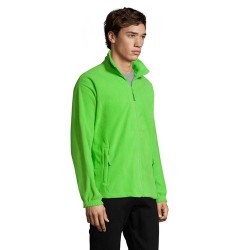 Veste Zippée Micropolaire Personnalisée pour Homme NORTH Matières : PET Taille textile : XS Couleurs : vert citron cadeau collab