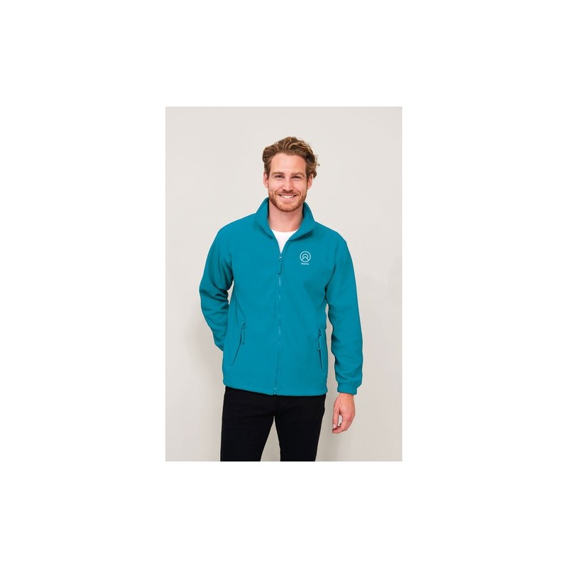 Veste Zippée Micropolaire Personnalisée pour Homme NORTH Matières : PET Taille textile : M Couleurs : bordeaux goodies publicita