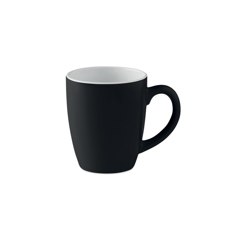 Mug en céramique coloré 290 ml personnalisé COLOUR TRENT Matières : grès Couleurs : noir