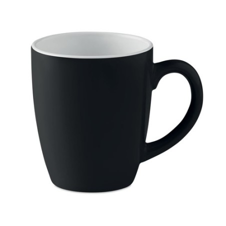 Mug en céramique coloré 290 ml personnalisé COLOUR TRENT Matières : grès Couleurs : noir