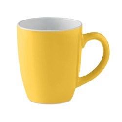 Mug en céramique coloré 290 ml personnalisé COLOUR TRENT Matières : grès Couleurs : jaune objet promotionnel éco-responsable