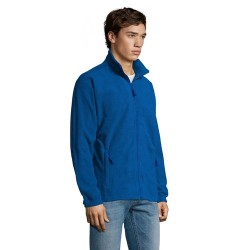 Veste Zippée Micropolaire Personnalisée pour Homme NORTH Matières : PET Taille textile : M Couleurs : bleu royal personnalisable