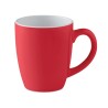 Mug en céramique coloré 290 ml personnalisé COLOUR TRENT Matières : grès Couleurs : rouge personnalisable avec votre logo