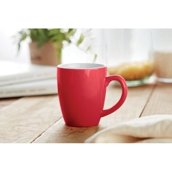 Mug en céramique coloré 290 ml personnalisé COLOUR TRENT Matières : grès Couleurs : rouge impression logo haute qualité