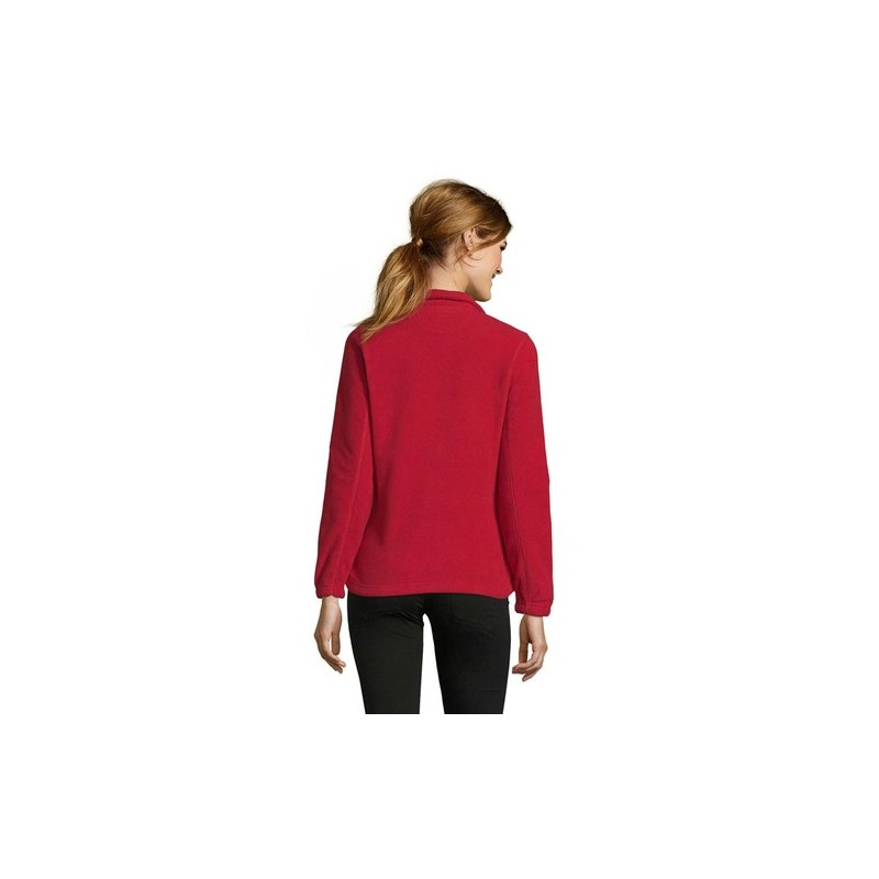 Veste Polaire Femme Personnalisée Éco-responsable - NORTH Matières : PET Taille textile : S Couleurs : rouge goodies publicitair