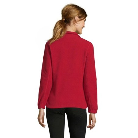 Veste Polaire Femme Personnalisée Éco-responsable - NORTH Matières : PET Taille textile : S Couleurs : rouge goodies publicitair