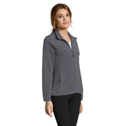 Veste Polaire Femme Personnalisée Éco-responsable - NORTH Matières : PET Taille textile : L Couleurs : gris chiné objet publicit