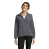 Veste Polaire Femme Personnalisée Éco-responsable - NORTH Matières : PET Taille textile : XXL Couleurs : gris chiné impression h